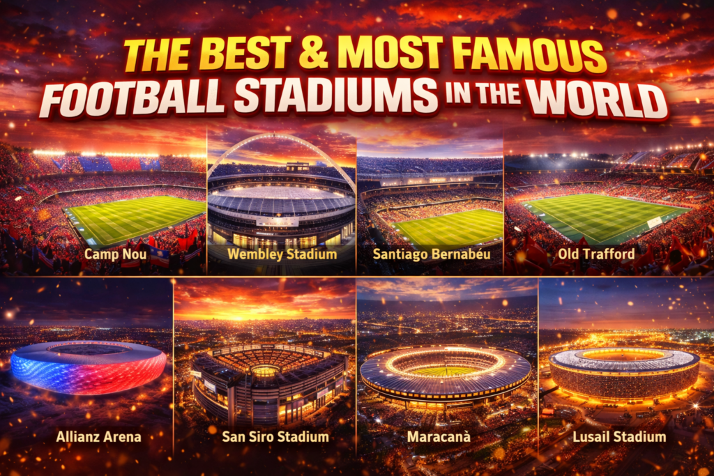 The Best and Most Famous Football Stadiums in the World | History, Capacity & Atmosphere