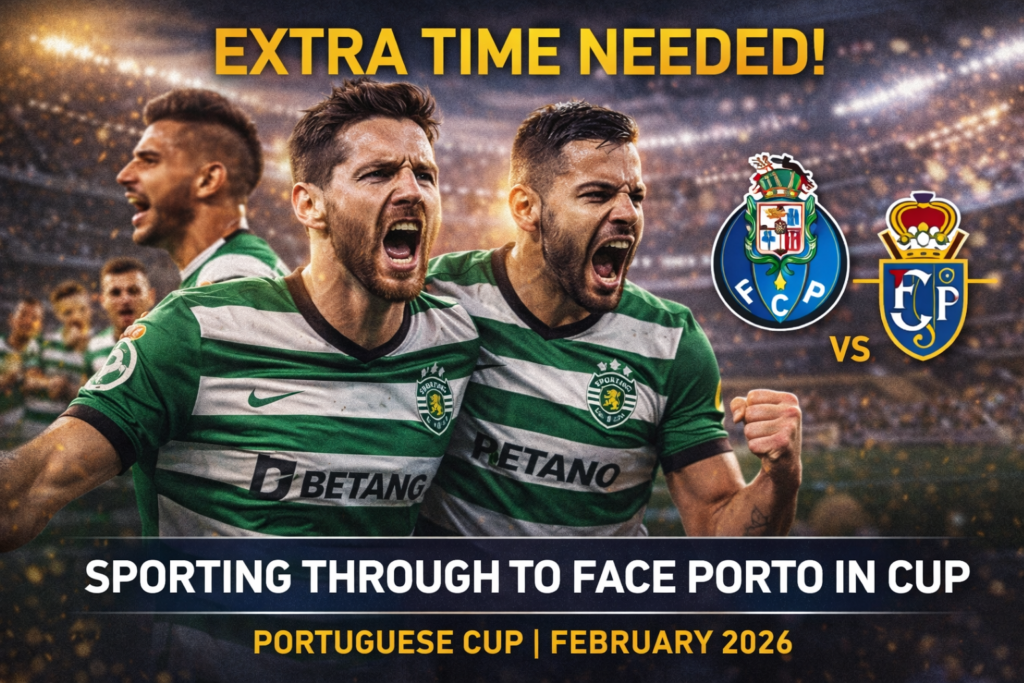 Sporting Need Extra Time but Go Through to Face Porto in the Cup