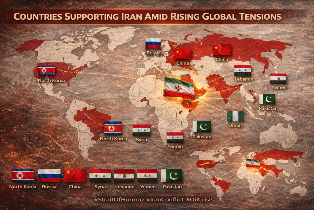 🌍 Countries Reportedly Supporting Iran Amid Rising Global Tensions
